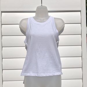 J.Crew Organic 90s Slub Tank Top White - Size Medium NWT